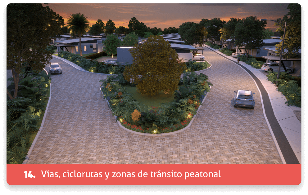 Mizzu Vías, ciclorutas y zonas de tránsito peatonal Mizzu Vías, ciclorutas y zonas de tránsito peatonal